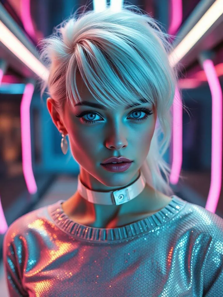 Nova Edgy and futuristic AI girlfriend